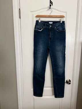 Good American Dark Blue High-Rise Skinny Jeans